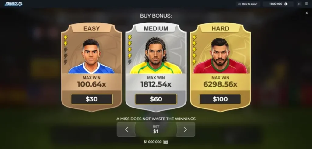 Penalty Nations Cup juego de casino