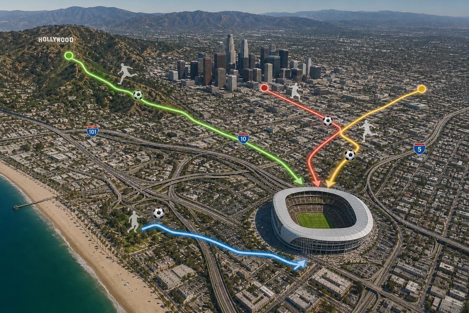 descubre la mejor manera de llegar a la fifa fútbol-mundial 2026 en los ángeles, con consejos sobre transporte, alojamientos y eventos para vivir una experiencia inolvidable.