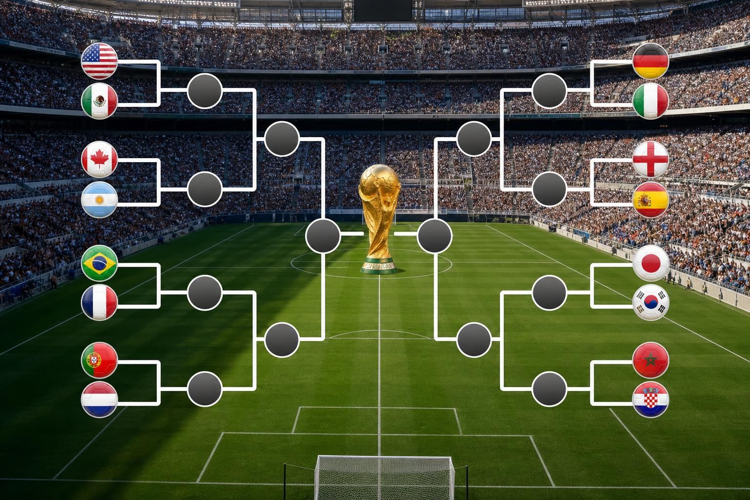 descubre el cuadro completo y el calendario detallado de los octavos de final de la copa mundial 2026. no te pierdas ningún partido clave y mantente al día con todas las fechas importantes.