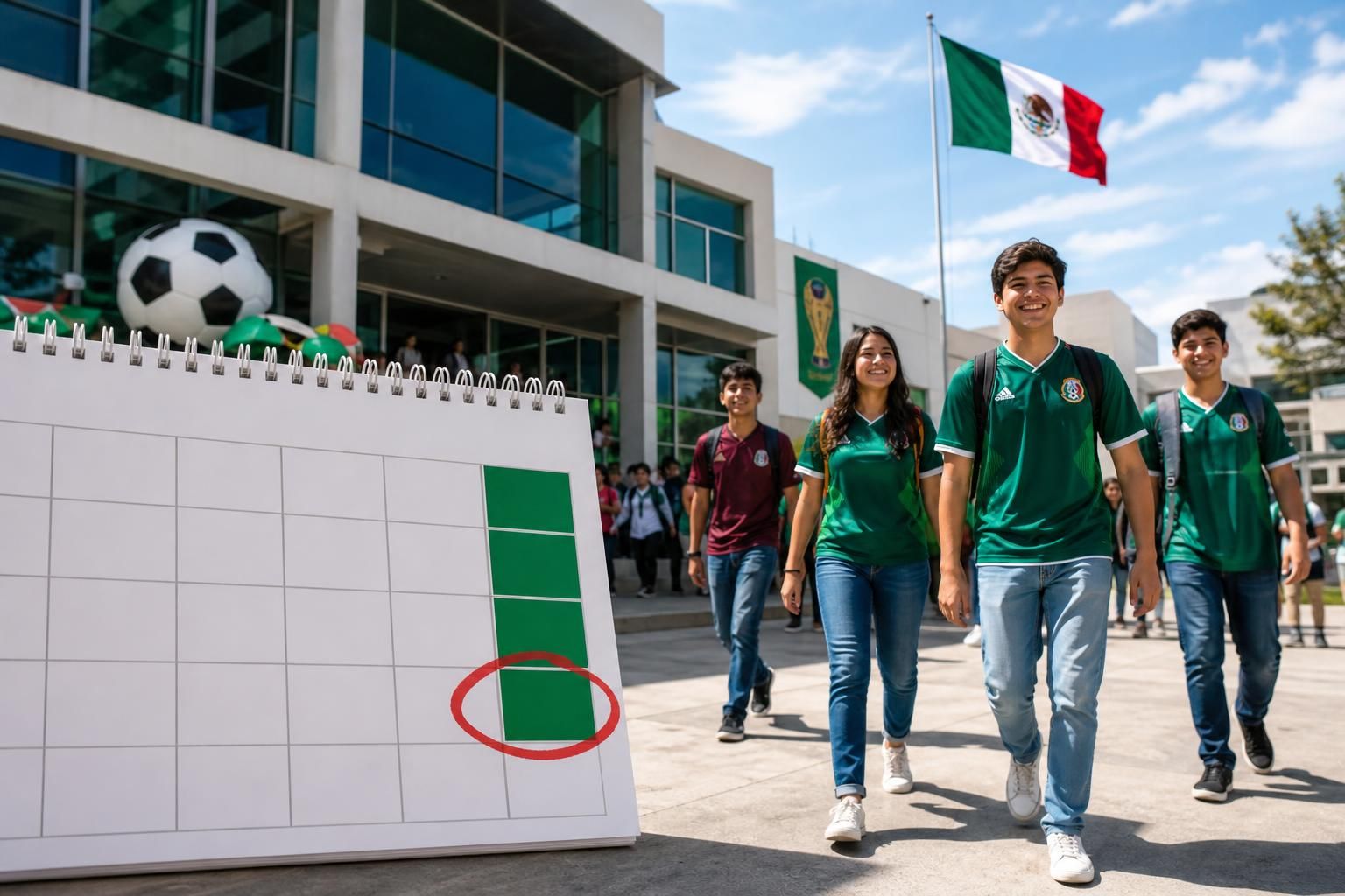 méxico adelanta el fin de las clases 40 días antes del mundial 2026 para que estudiantes puedan disfrutar el torneo sin interrupciones.