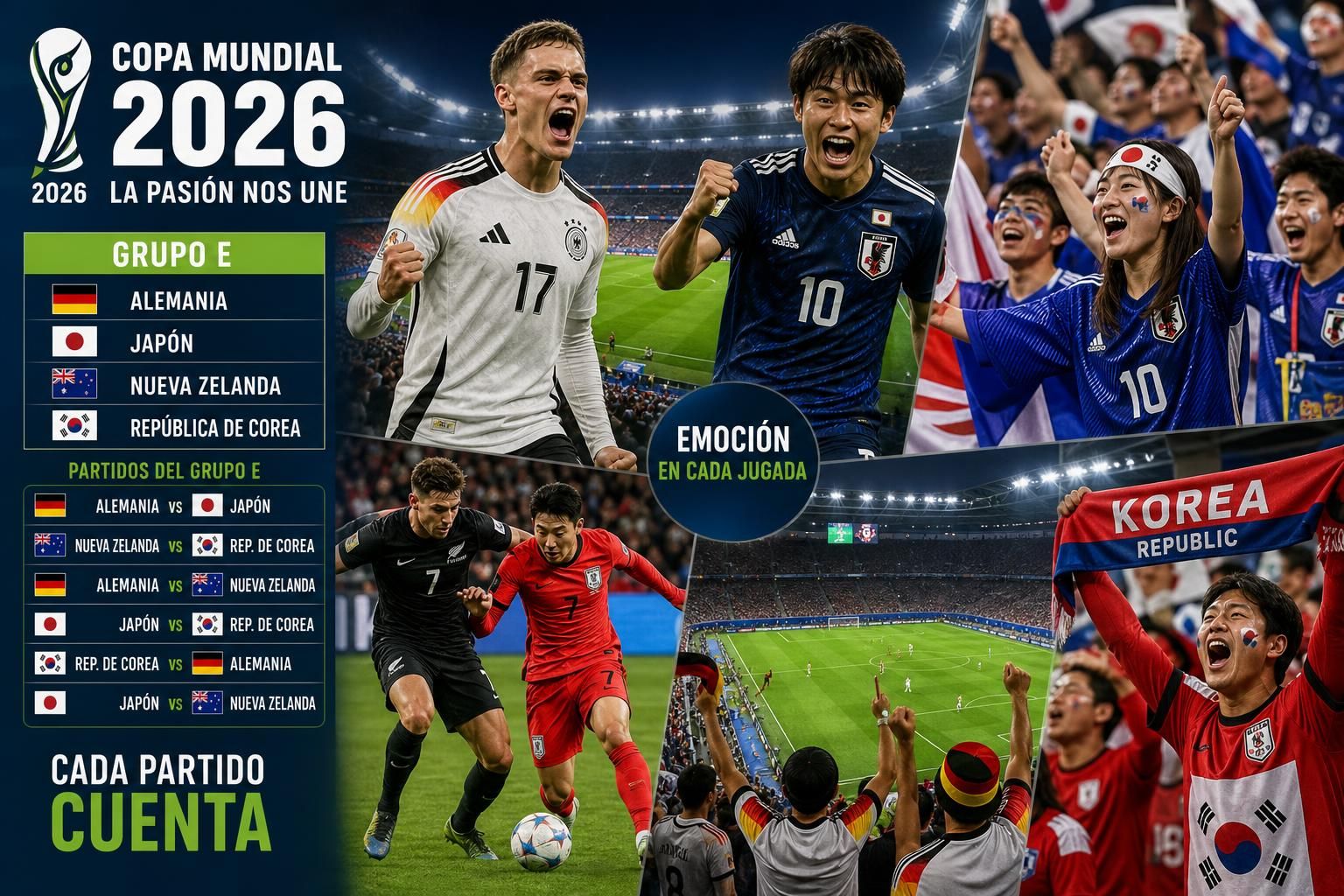 consulta el calendario, resultados y la clasificación actualizada del grupo e en la copa mundial 2026. mantente informado sobre todos los partidos y avances de los equipos.