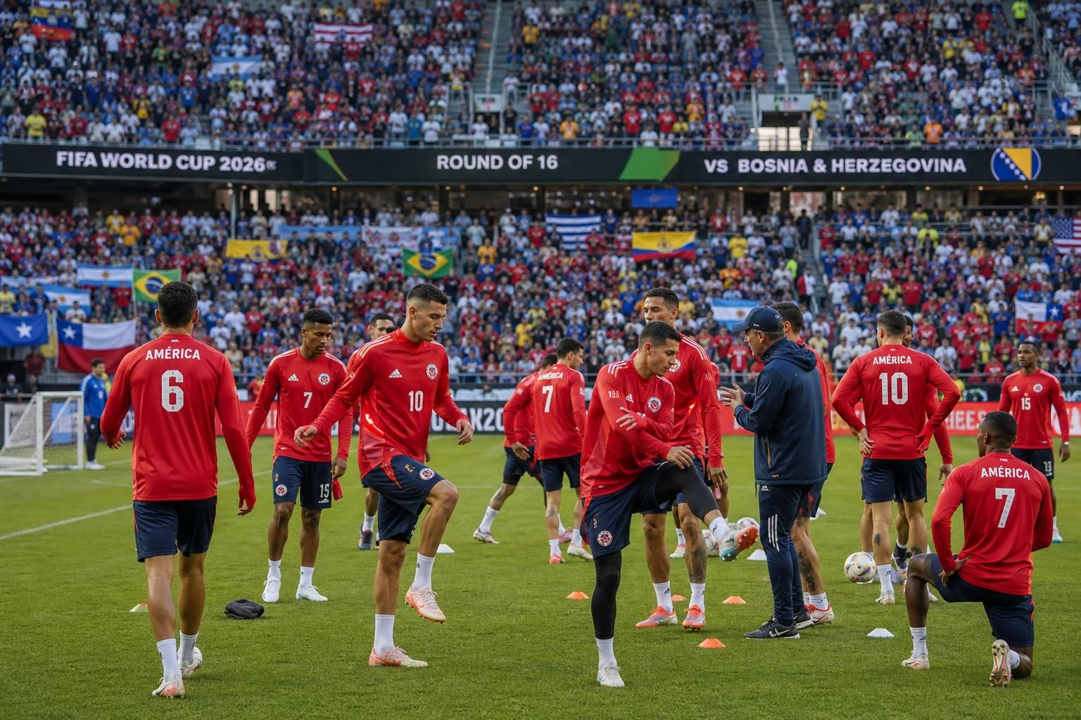 prepárate para el mundial 2026: américa celebra a los ganadores mientras el equipo se alista para enfrentar a bosnia y herzegovina en los octavos de final. ¡vive la emoción del fútbol mundial!