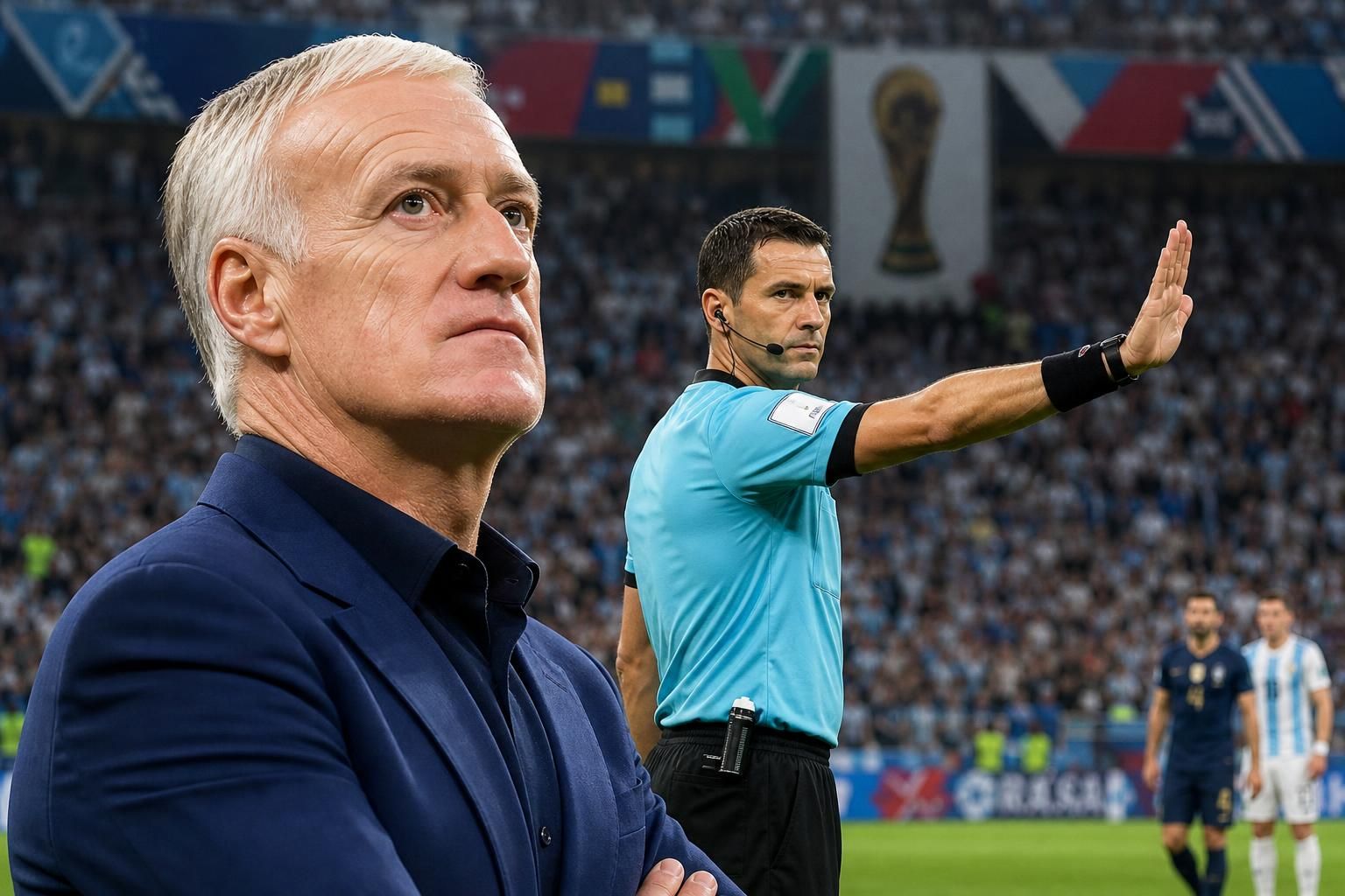 descubre la confianza de deschamps en la precisión de los árbitros argentinos para la copa del mundo 2026, comparándolos con la experta árbitra letexier.