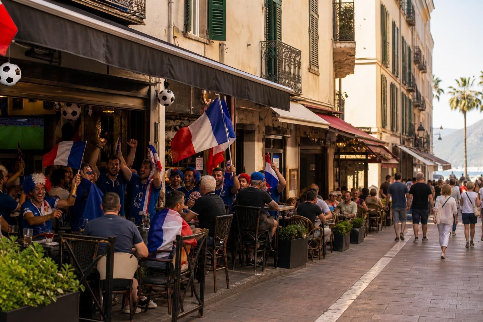 resultados variados para bares y restaurantes en ajaccio durante la copa del mundo, con impacto en la afluencia y las ventas del sector gastronómico local.