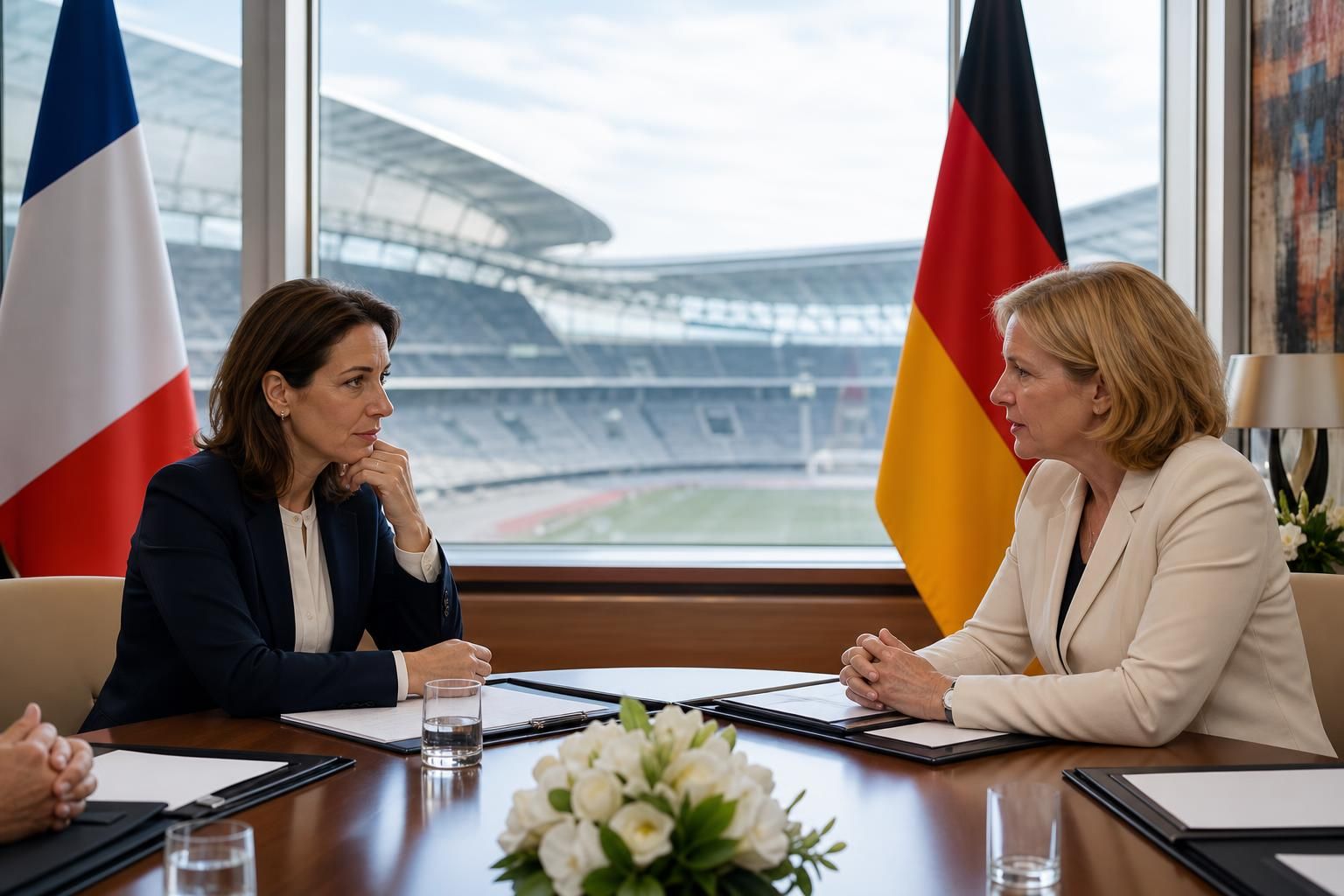 ¿será posible una candidatura conjunta franco-alemana para organizar la copa del mundo 2038? la ministra de deportes presenta una propuesta innovadora para albergar el evento deportivo más grande del mundo.