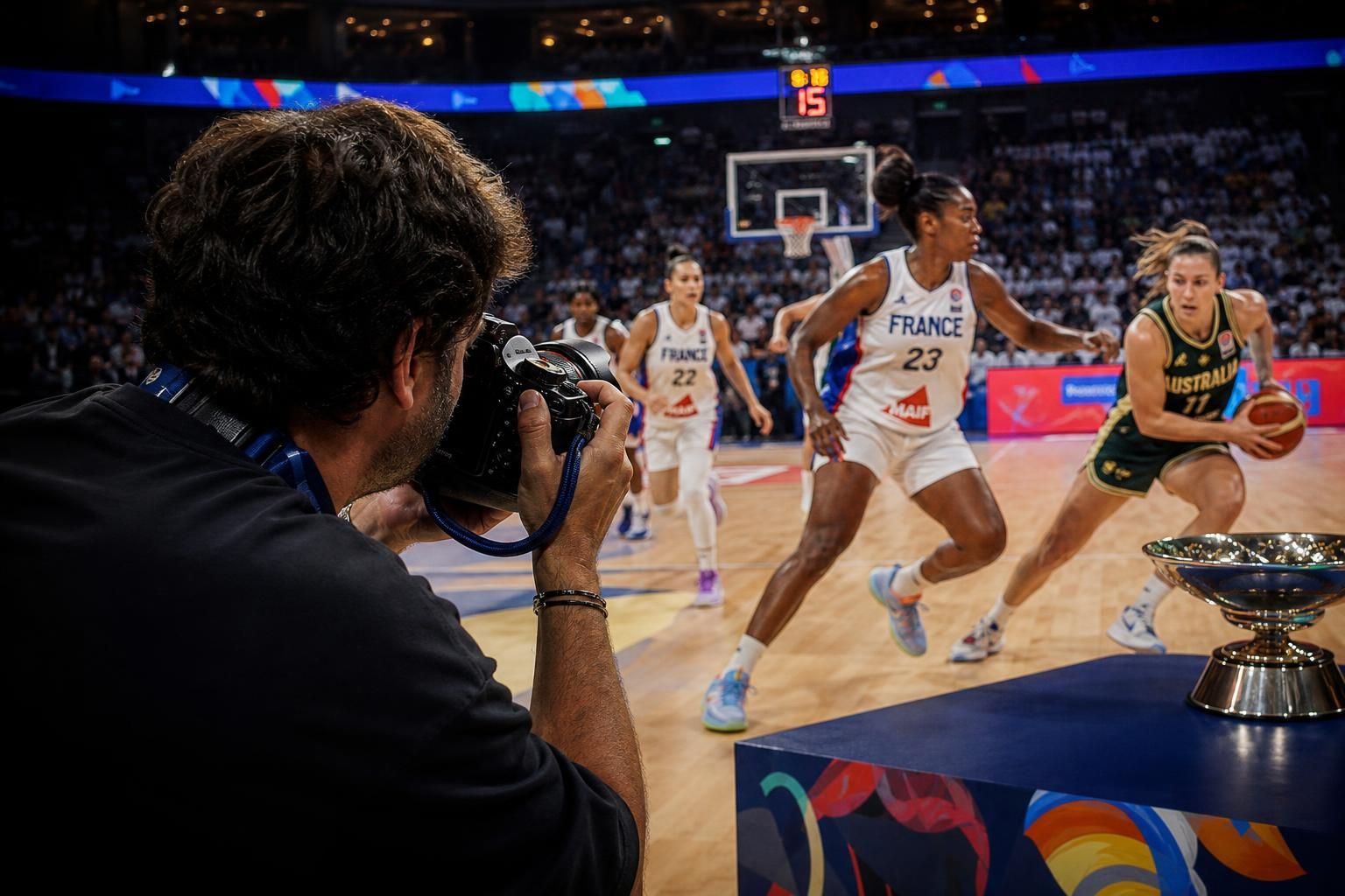 descubre cómo bastien hardy capturó a las bleues en la copa mundial de baloncesto, narrando un emocionante viaje desde lo analógico hasta alcanzar el podio.