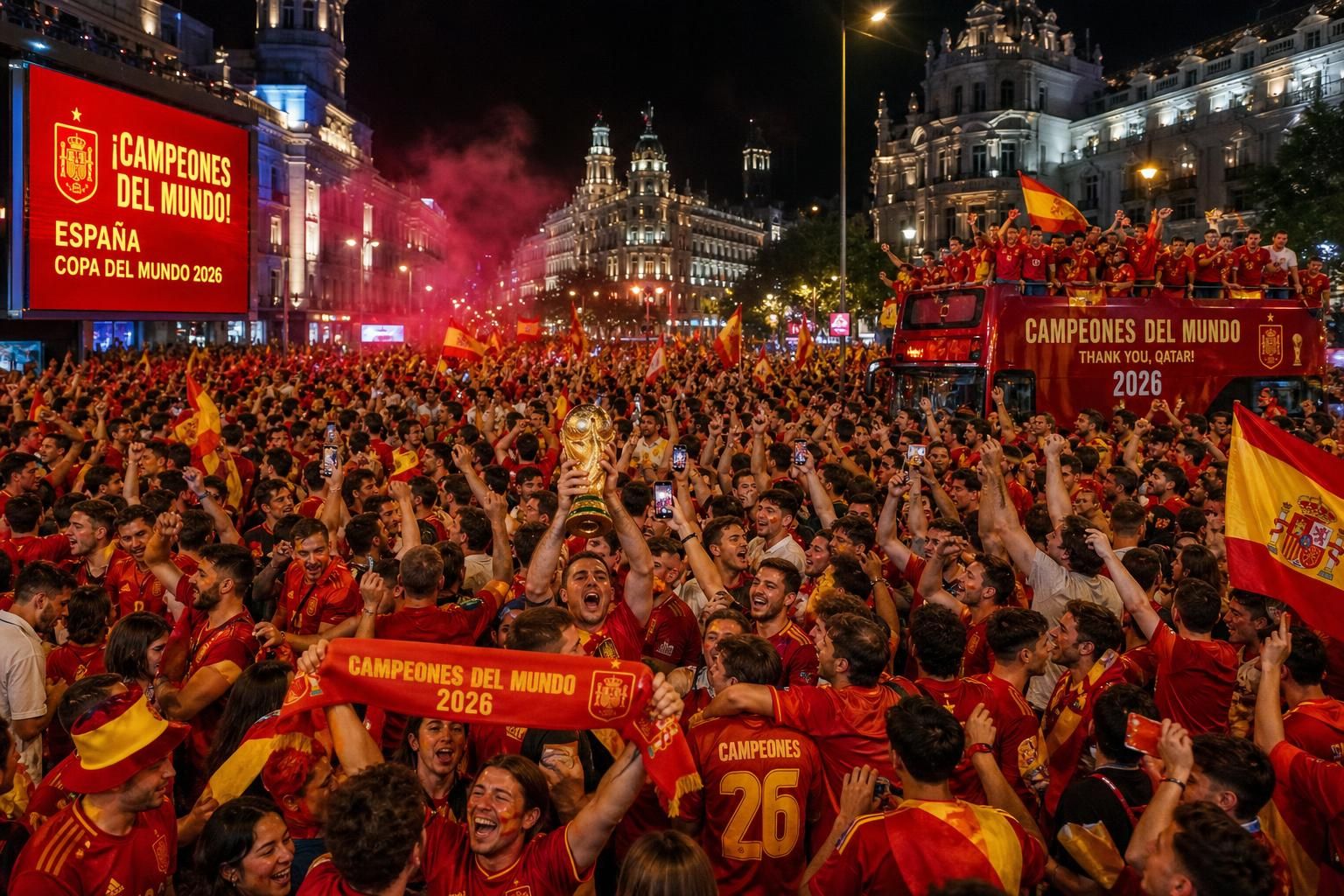 descubre la euforia de españa tras conquistar el nuevo título en la copa del mundo 2026 y cómo la roja celebra este histórico triunfo.