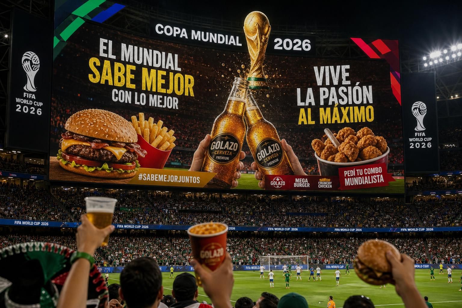 descubre cómo los anuncios de comida chatarra, alcohol y juegos aparecen cada 7 segundos durante la copa del mundo, impactando a millones de espectadores.