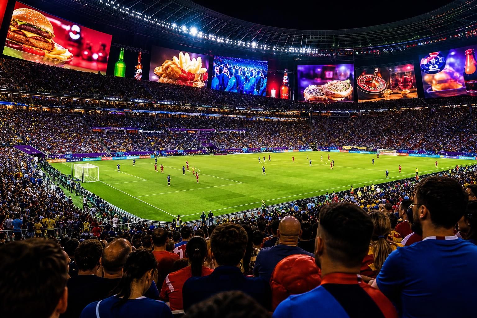 descubre cómo los anuncios de comida chatarra, alcohol y juegos se transmiten cada 7 segundos durante la copa del mundo, y su impacto en los espectadores.