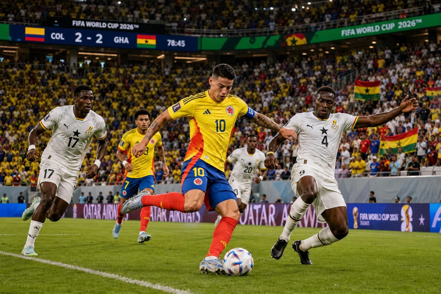 análisis detallado, cuotas actualizadas y predicciones para el enfrentamiento entre colombia y ghana en el mundial 2026. prepárate para el partido con la mejor información.