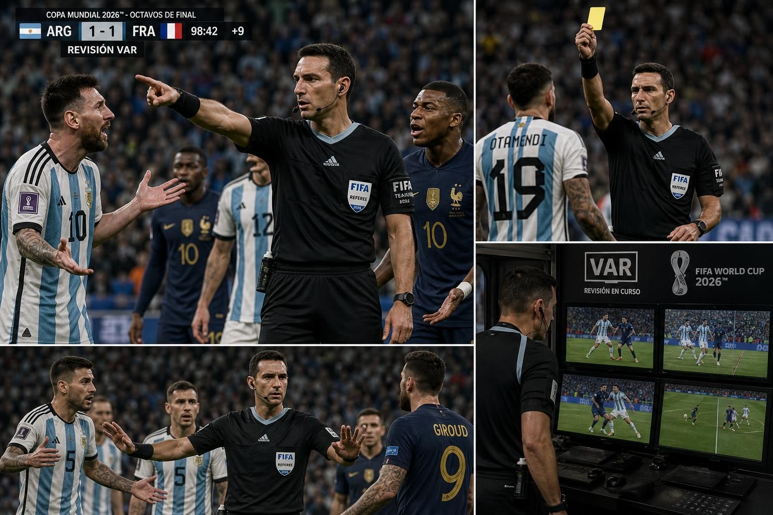 copa mundial 2026: análisis de errores no señalados y la polémica arbitraria con árbitros 100% argentinos que generan debate en el torneo.