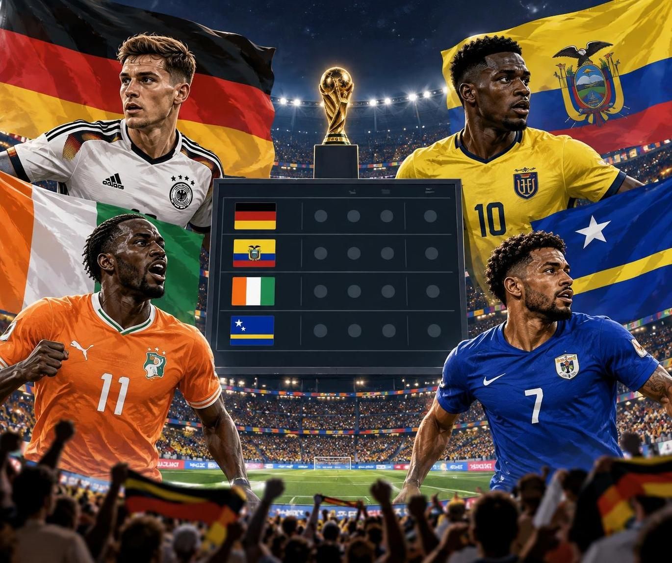 consulta cómo marcha la clasificación del grupo e del mundial 2026: posiciones, puntos y resultados de los equipos en la lucha por avanzar.