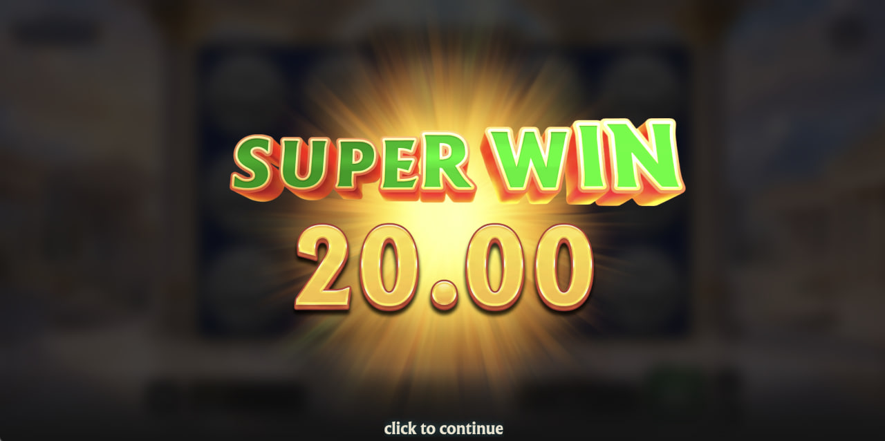 Pantalla Super Win de Zeus Flip con monedas de oro