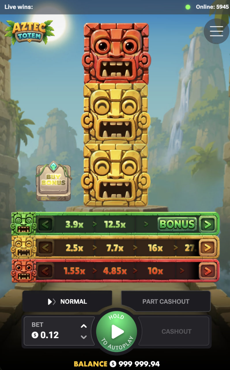 Aztec Totem en vista vertical de móvil